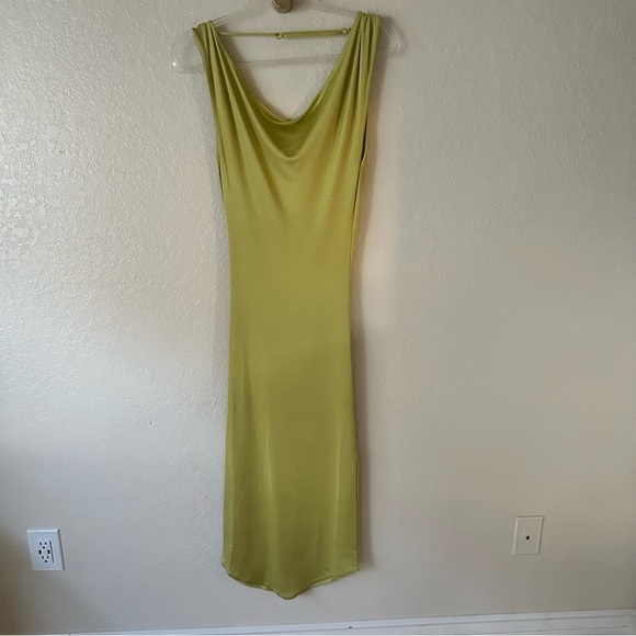 New Asta Resort Chloe Dress in Chartreuse size S - Picture 3 of 11